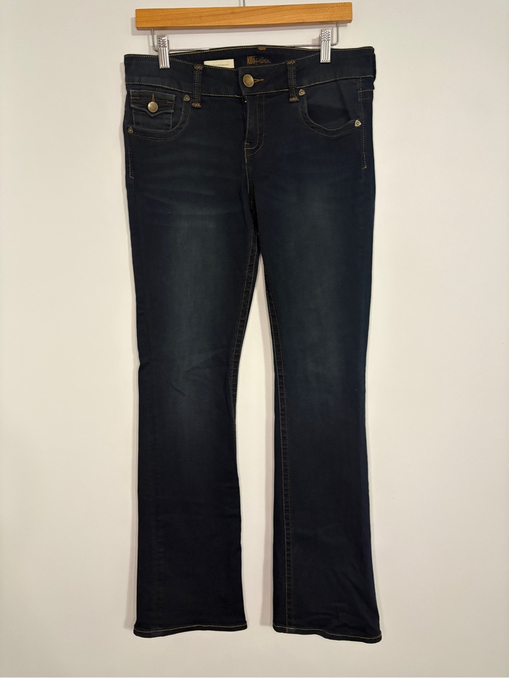 KUT from the Kloth Natalie Bootcut Jeans Dark Wash Blue Size 8